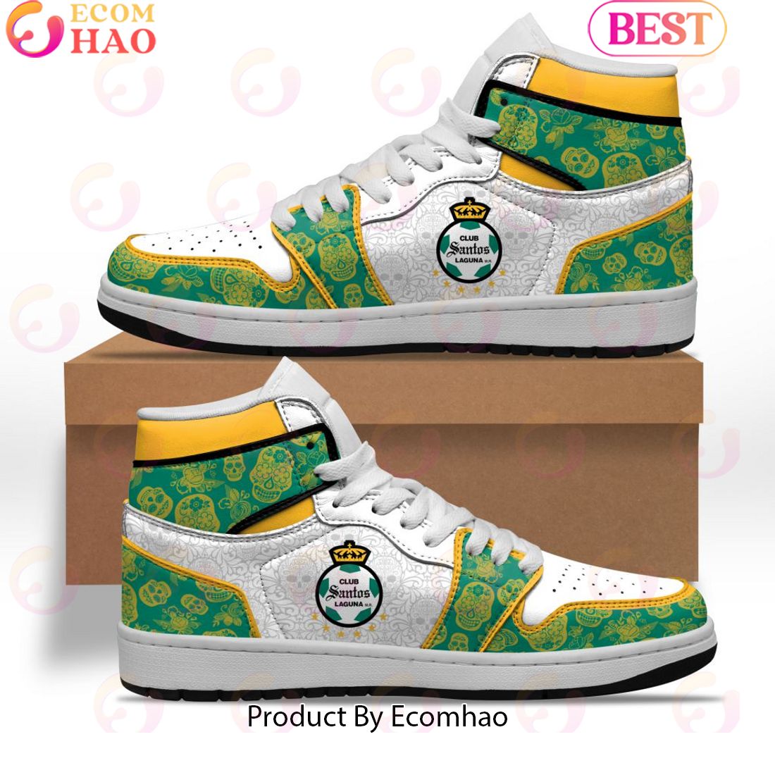 LIGA MX Club America Special Dia De Muertos Design Air Jordan 1 Sneakers