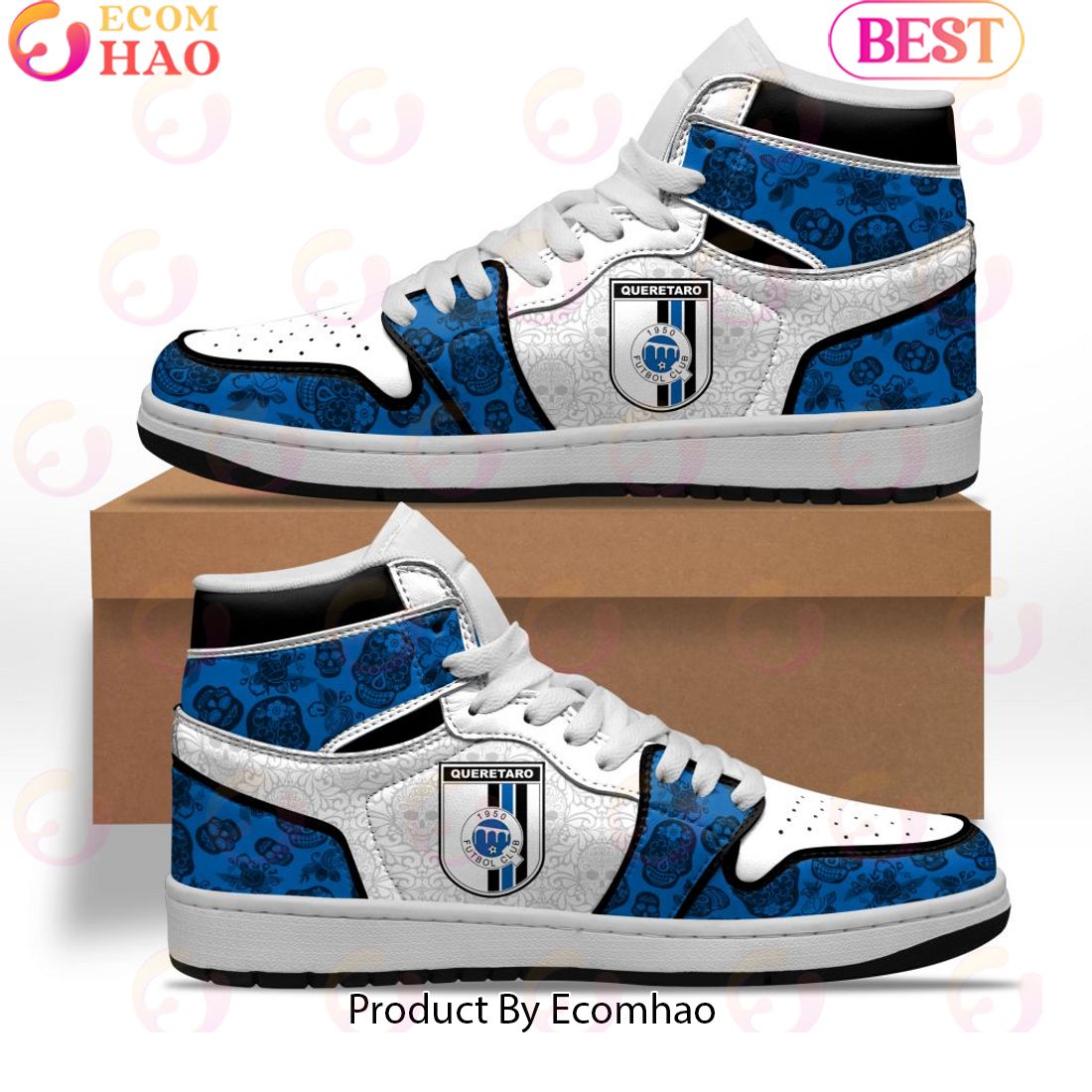 LIGA MX Cruz Azul Special Dia De Muertos Design Air Jordan 1 Sneakers