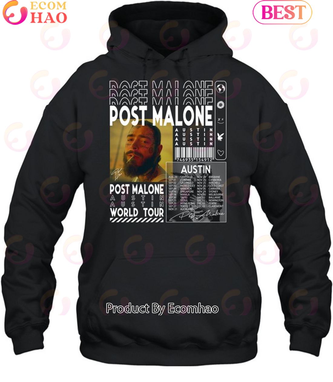 Post Malone Austin World Tour Limited Edition Unisex T-Shirt