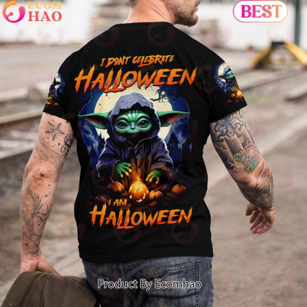 Star Wars Baby Yoda I Don’t Celebrate Halloween I Am Halloween Gift For Fans 3D All Over Printed Hoodie