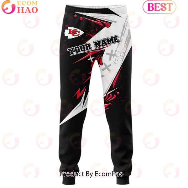 Kansas City Chiefs Customer Full Printing Hoodie Long Pants Set