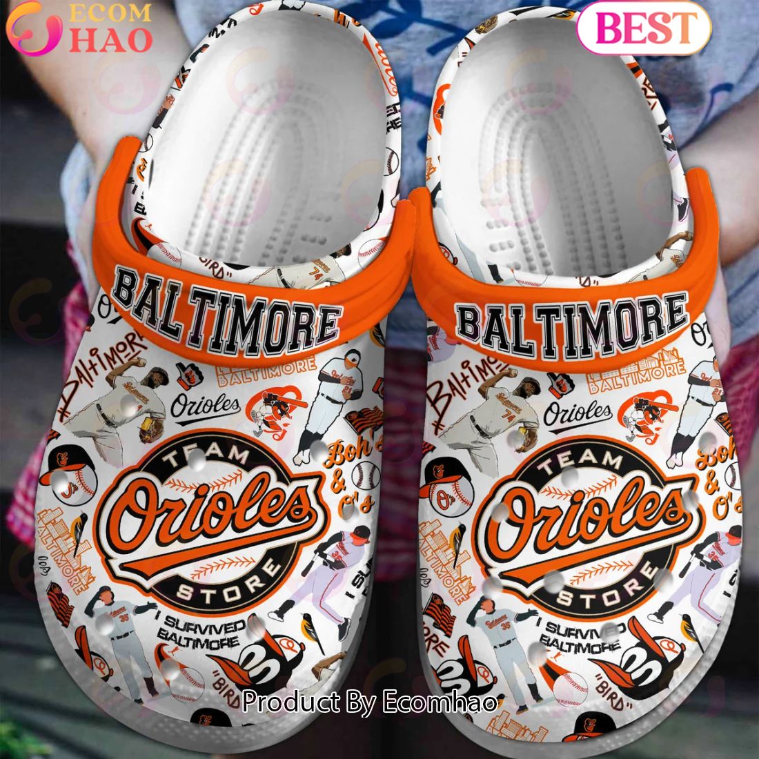 PREMIUM Crocs Baltimore Orioles Team Store Clogs