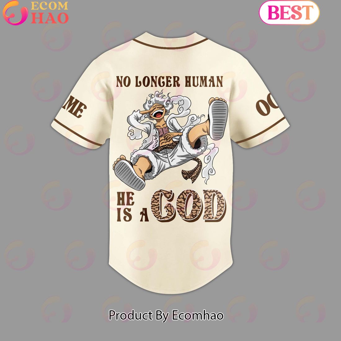 Customize Your Name And Number Gear 5 No Longer Human He Is A Good – Luffy Baseball Jersey