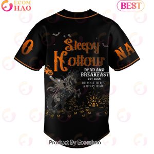 Customize Your Name And Number Sleepy Hollow Dead And Breakfast Baseball Jersey