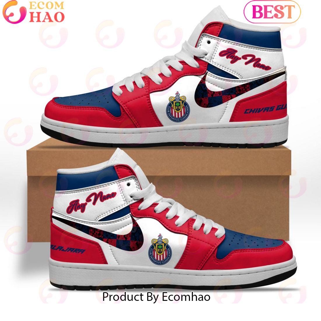 LIGA MX Atletico San Luis Special Air Jordan 1, Hightop Custom Sneaker