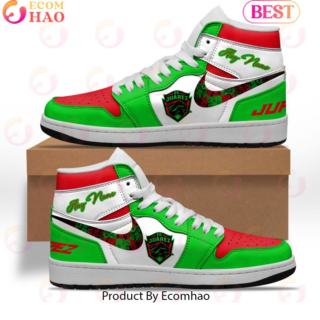 LIGA MX FC Juarez Special Air Jordan 1, Hightop Custom Sneaker