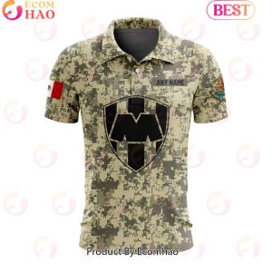 LIGA MX C.F. Monterrey Special Camo Design Polo Shirt