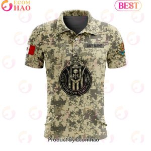 LIGA MX Chivas Guadalajara Special Camo Design Polo Shirt