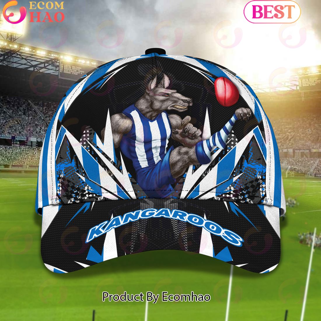 AFL North Melbourne Kangaroos Mascot Cap