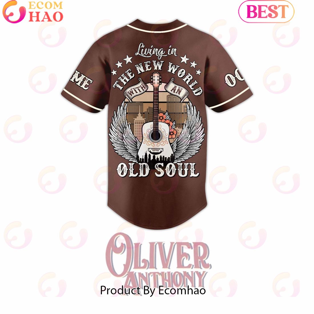 Personalized Oliver Anthony Living In The New World Old Soul Baseball Jersey