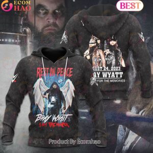 In Memory Of August 24, 2023 Rest In Peace Bray Wyatt Thank You For The Memories 3D Hoodie