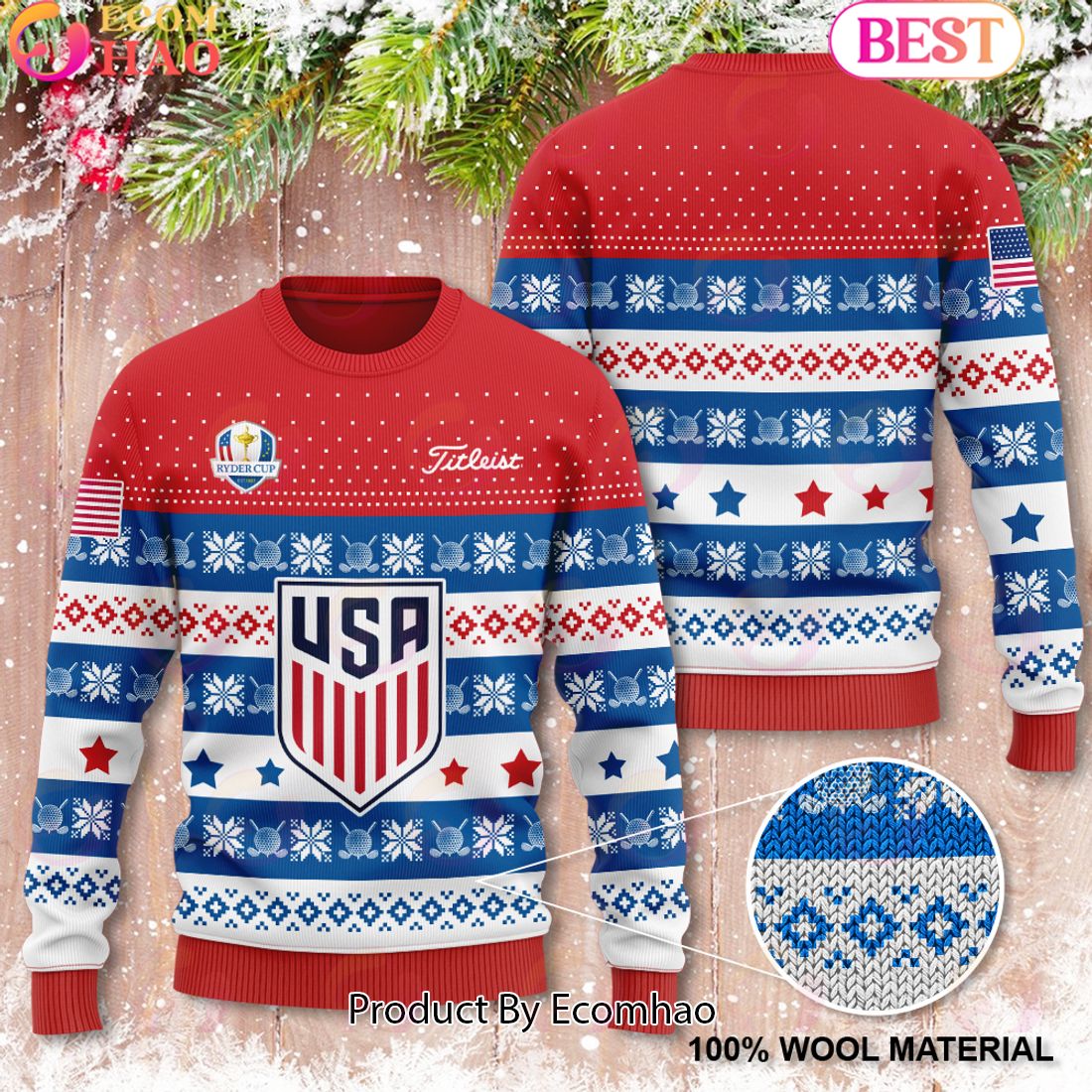 Ryder Cup x Titleist 3D Ugly Sweater