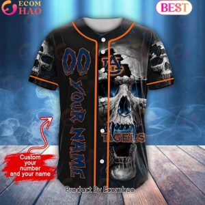 NCAA Auburn Tigers Custom Name Baseball Jersey