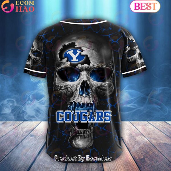 NCAA BYU Cougars Custom Name Baseball Jersey