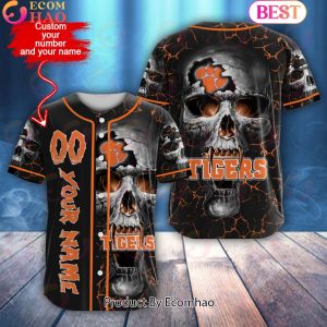 NCAA Clemson Tigers Custom Name Baseball Jersey