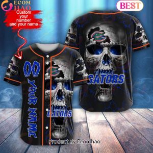 NCAA Florida Gators Custom Name Baseball Jersey