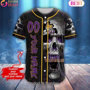 NCAA LSU Tigers Custom Name Baseball Jersey