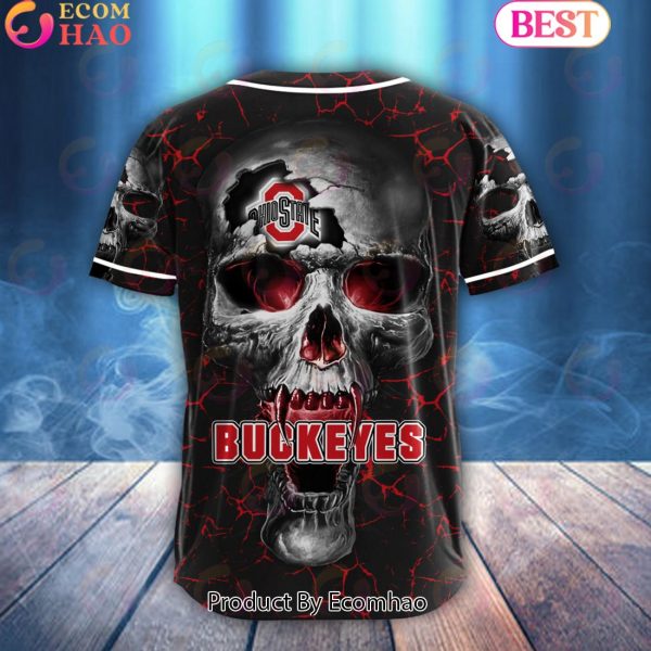 NCAA Ohio State Buckeyes Custom Name Baseball Jersey