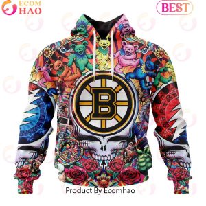 NEW] NHL Boston Bruins X Grateful Dead 3D Hoodie