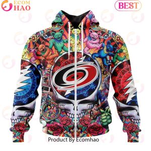 NEW] NHL Carolina Hurricanes X Grateful Dead 3D Hoodie
