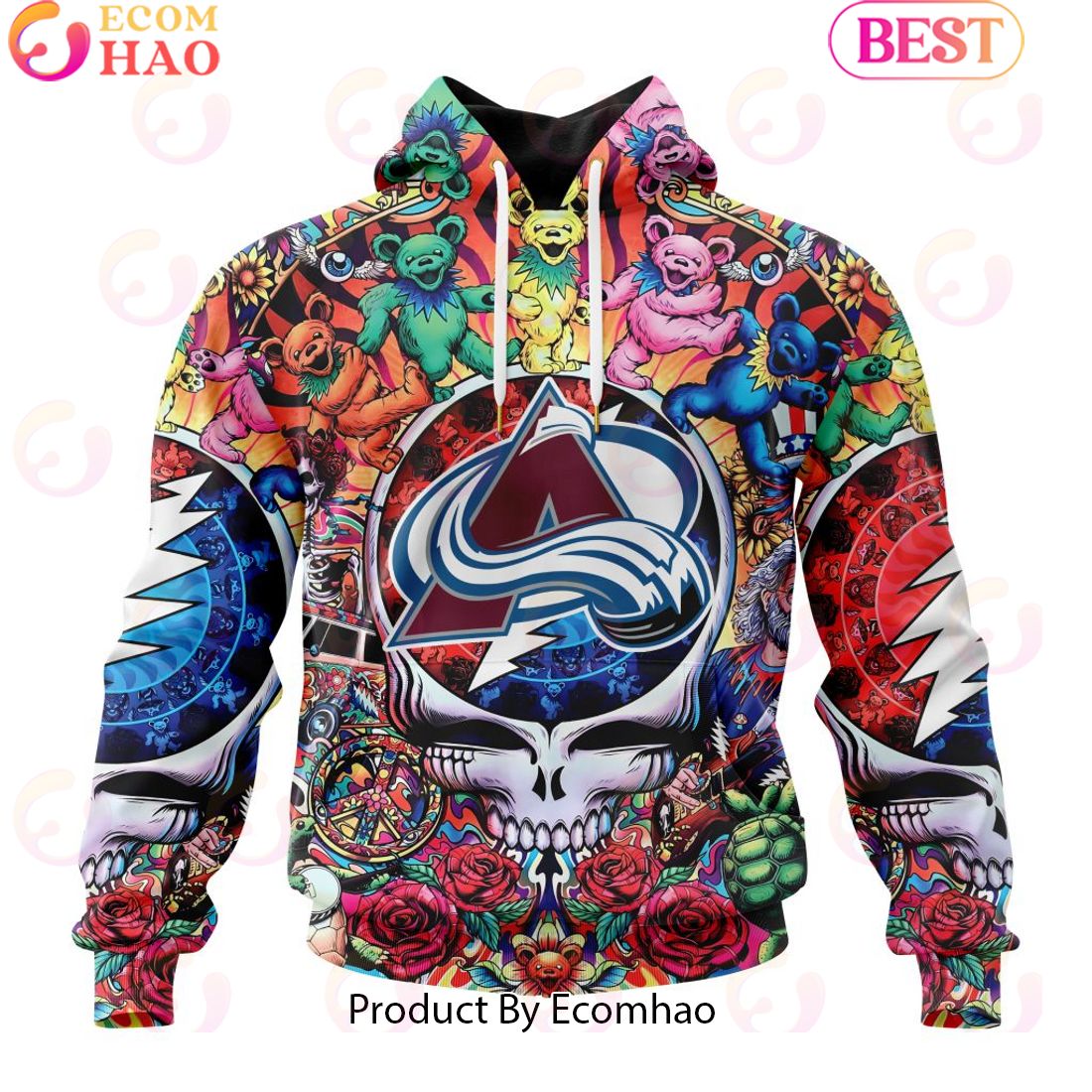 NEW] NHL Colorado Avalanche X Grateful Dead 3D Hoodie