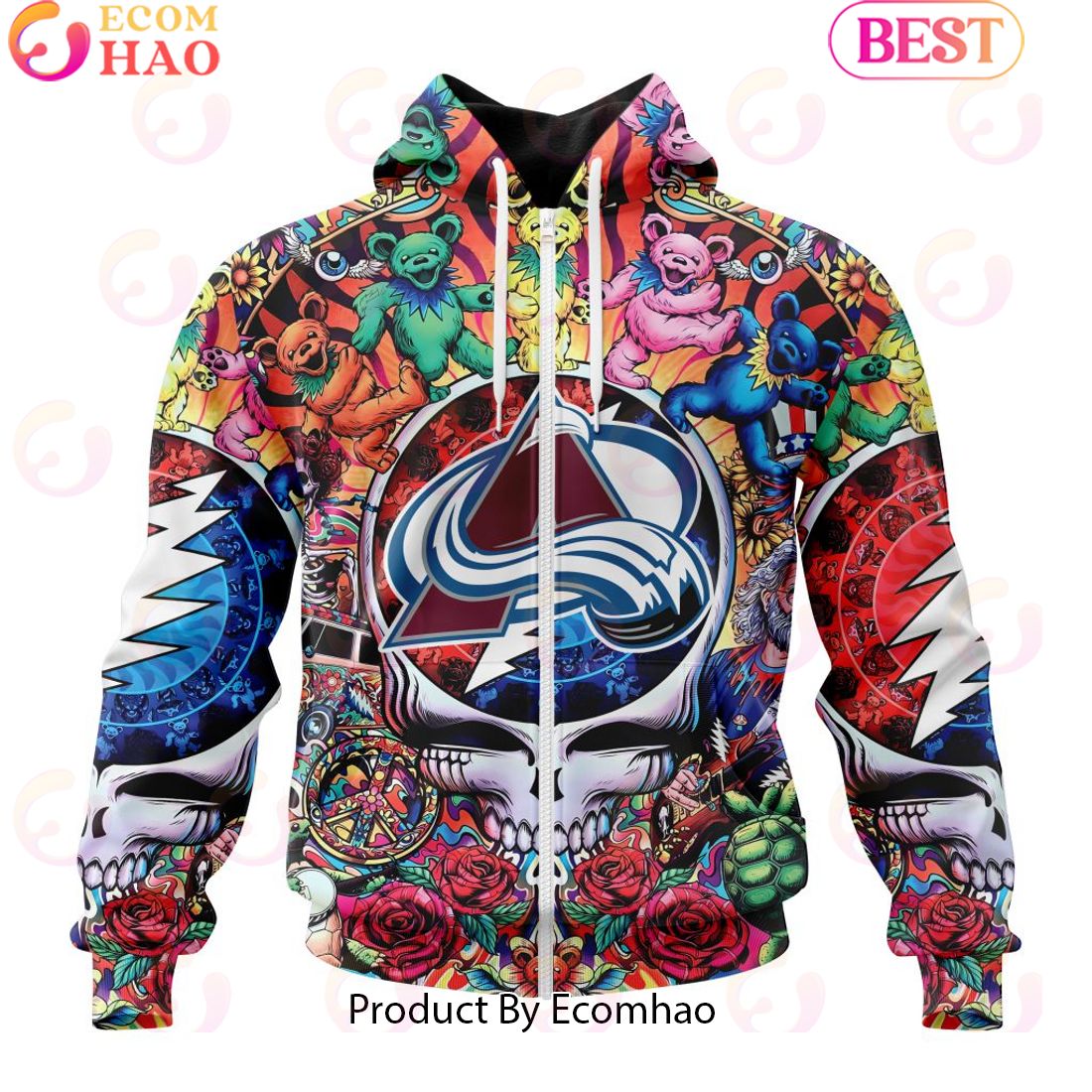 NEW] NHL Colorado Avalanche X Grateful Dead 3D Hoodie