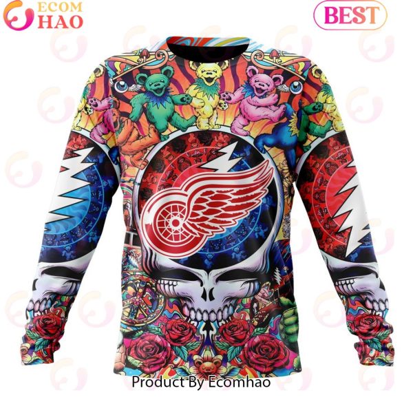 NEW] NHL Detroit Red Wings X Grateful Dead 3D Hoodie