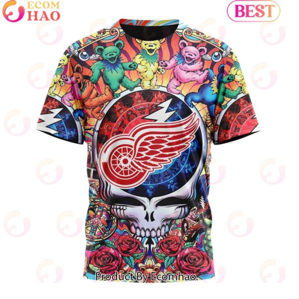 NEW] NHL Detroit Red Wings X Grateful Dead 3D Hoodie