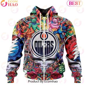 NEW] NHL Edmonton Oilers X Grateful Dead 3D Hoodie