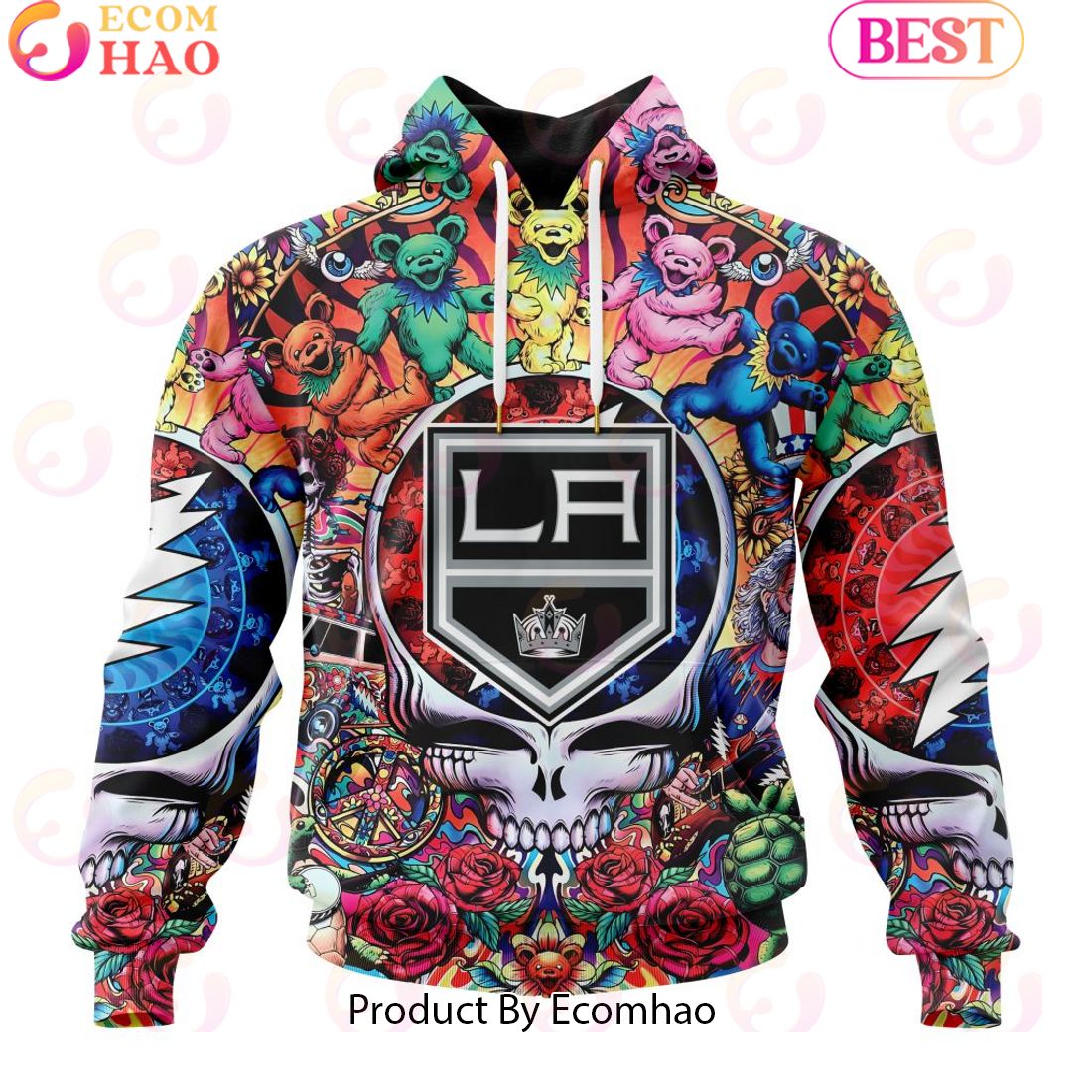 NEW] NHL Los Angeles Kings X Grateful Dead 3D Hoodie