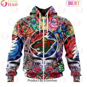 NEW] NHL Minnesota Wild X Grateful Dead 3D Hoodie