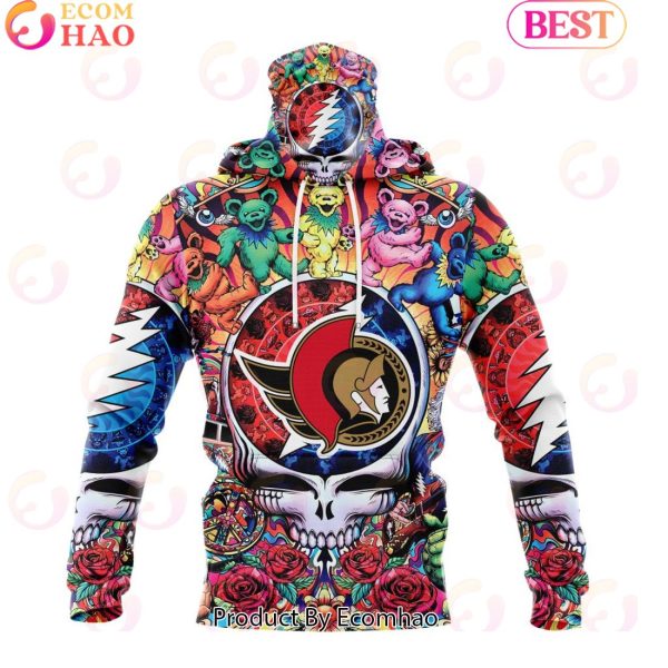 NEW] NHL Ottawa Senators X Grateful Dead 3D Hoodie