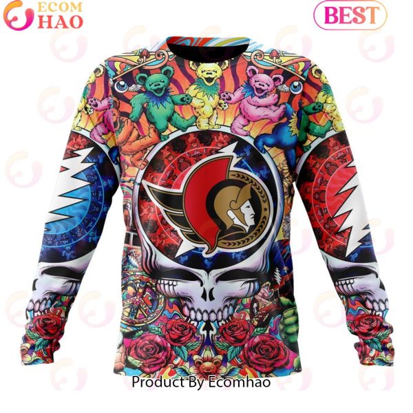 NEW] NHL Ottawa Senators X Grateful Dead 3D Hoodie