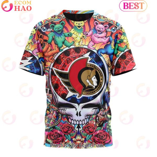 NEW] NHL Ottawa Senators X Grateful Dead 3D Hoodie