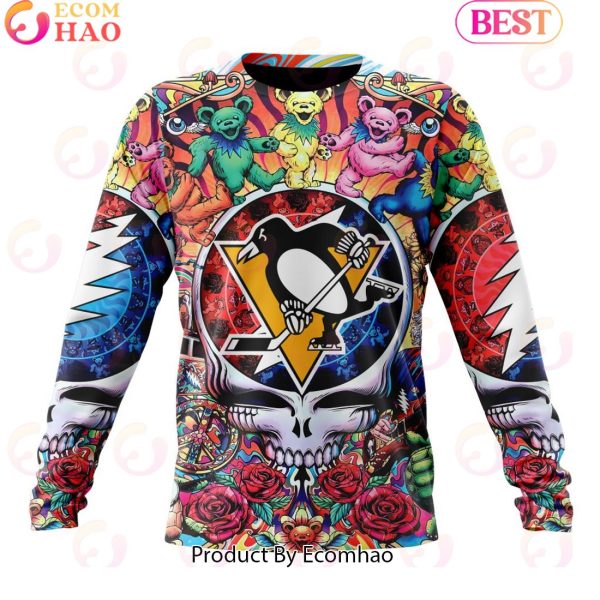 NEW] NHL Pittsburgh Penguins X Grateful Dead 3D Hoodie