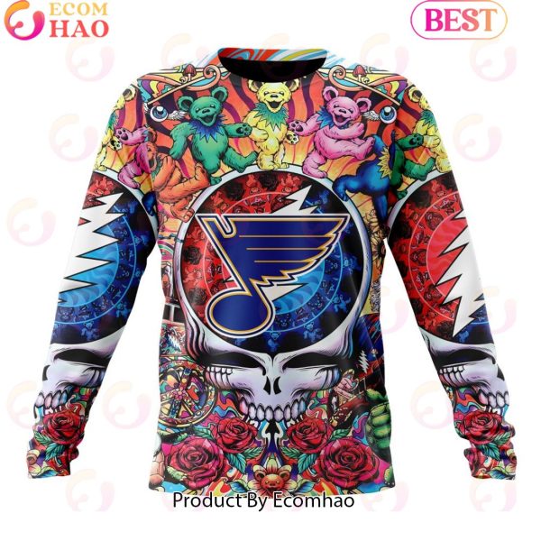 NEW] NHL St. Louis Blues X Grateful Dead 3D Hoodie