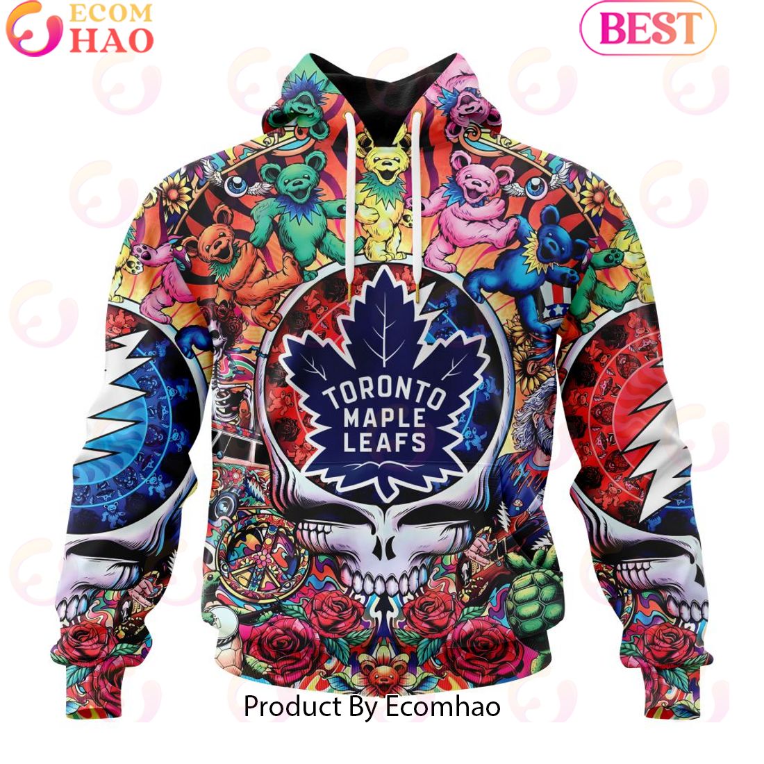 NEW] NHL Washington Capitals X Grateful Dead 3D Hoodie