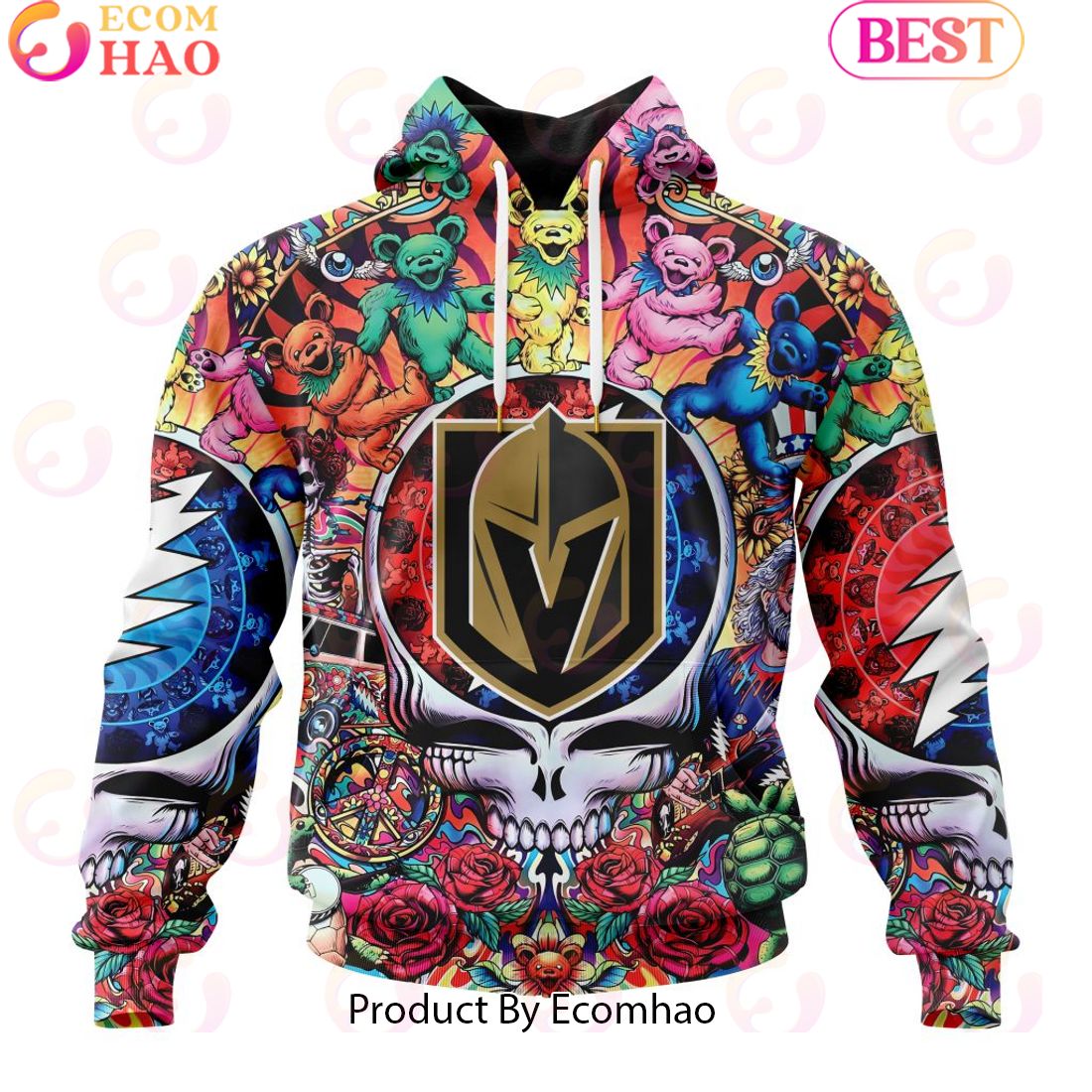 NEW] NHL Vegas Golden Knights X Grateful Dead 3D Hoodie