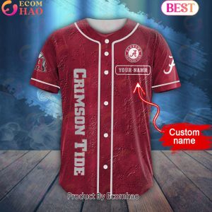 NCAA Alabama Crimson Tide Special Michael Myers Design PERSONALIZED Baseball Jersey