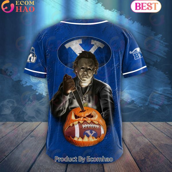 NCAA BYU Cougars Special Michael Myers Design PERSONALIZED Baseball Jersey