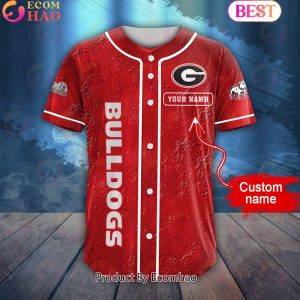 NCAA Georgia Bulldogs Special Michael Myers Design PERSONALIZED Baseball Jersey