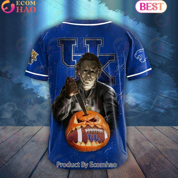 NCAA Kentucky Wildcats Special Michael Myers Design PERSONALIZED Baseball Jersey