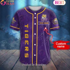 NCAA LSU Tigers Special Michael Myers Design PERSONALIZED Baseball Jersey