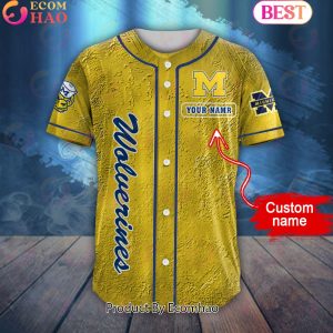 NCAA Michigan Wolverines Special Michael Myers Design PERSONALIZED Baseball Jersey