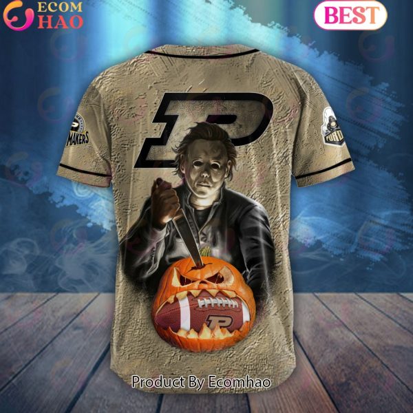 NCAA Purdue Boilermakers Special Michael Myers Design PERSONALIZED Baseball Jersey