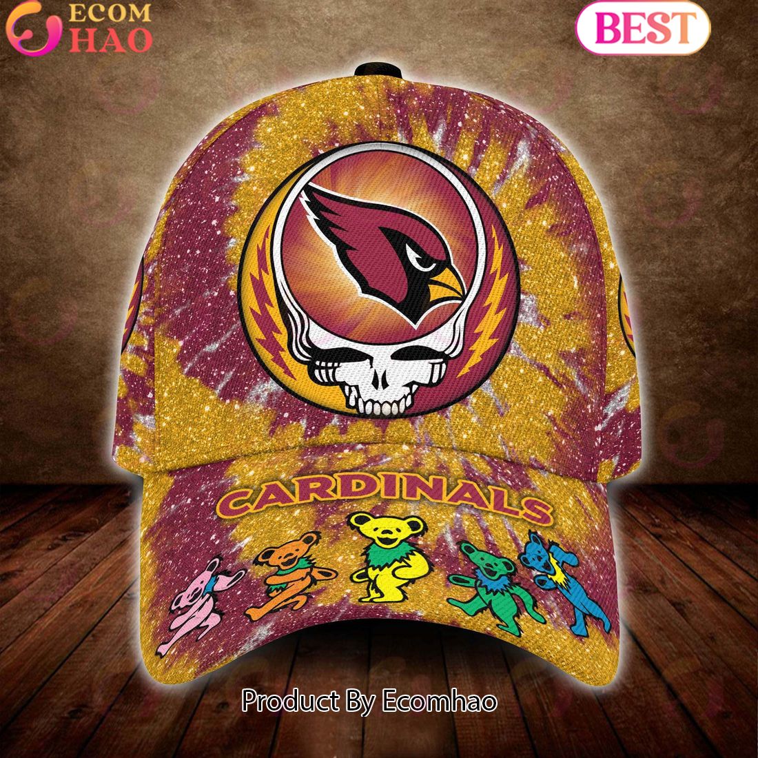 Baltimore Ravens 3D Cap NFL & Grateful Dead Dancing Bears