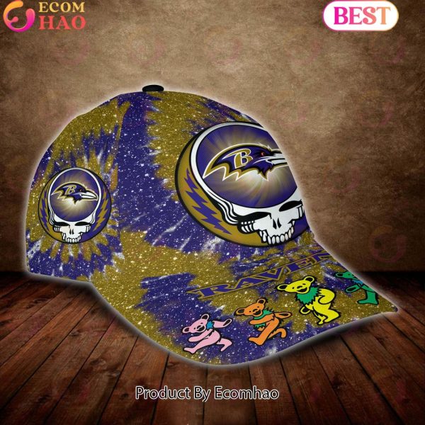 Baltimore Ravens 3D Cap NFL & Grateful Dead Dancing Bears