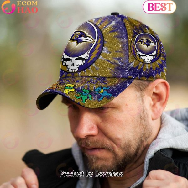 Baltimore Ravens 3D Cap NFL & Grateful Dead Dancing Bears