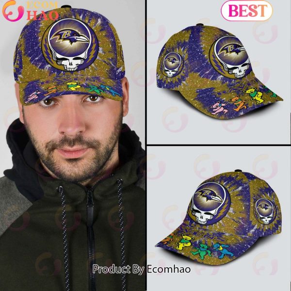 Baltimore Ravens 3D Cap NFL & Grateful Dead Dancing Bears