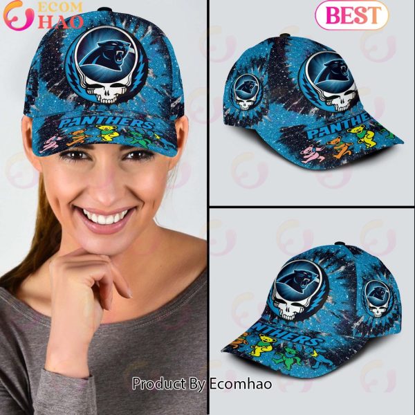Carolina Panthers 3D Cap NFL & Grateful Dead Dancing Bears